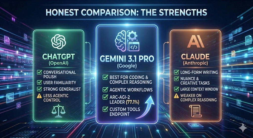 Google Gemini 3.1 Pro is the next iteration in the Gemini 3 series of models &mdash; a suite of highly capable, natively multimodal reasoning models.