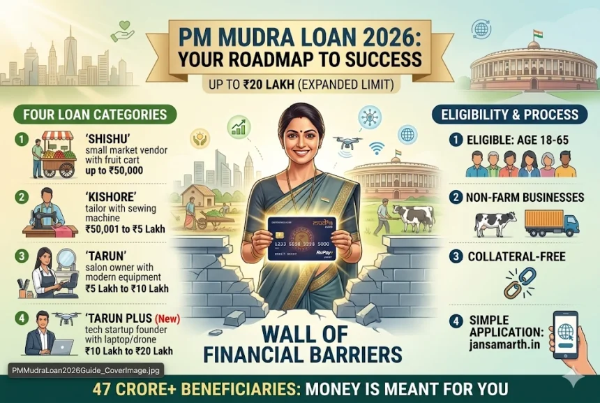 PM Mudra Loan 2026 best business ideas complete guide eligibility documents and how to apply for PMMY collateral free loan