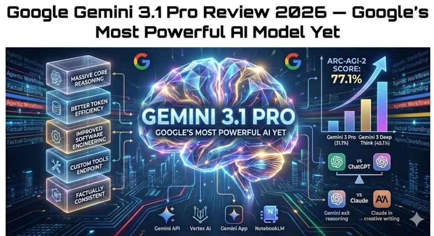 Google Gemini 3.1 Pro AI model review 2025 , features Deep Think benchmarks and full guide