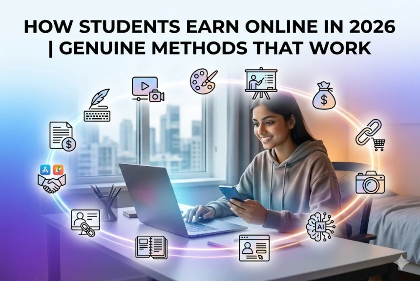 How to earn money online for students in 2026 complete guide covering freelancing tutoring affiliate marketing and free money methods without investment